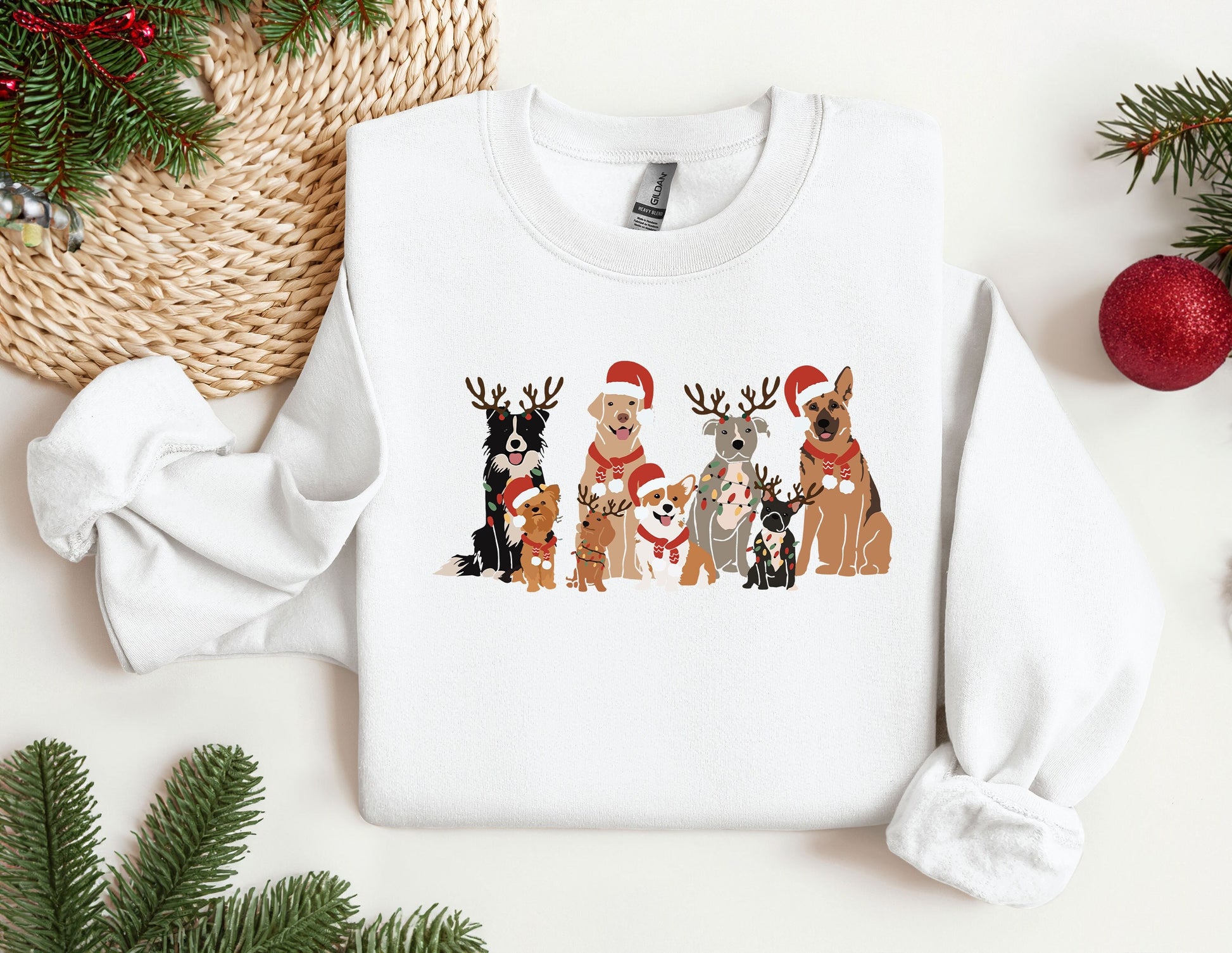 Christmas Dogs Sweatshirt, Happy Dog Year Shirt, Funny Christmas Dog Shirt, Dog Christmas Sweatshirt, Dogs Hoodie, Merry Woofmas Shirt