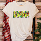 a t - shirt with the word mama printed on it