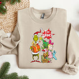 a sweater with the grinch characters on it