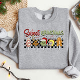 a grey sweatshirt with a christmas message on it