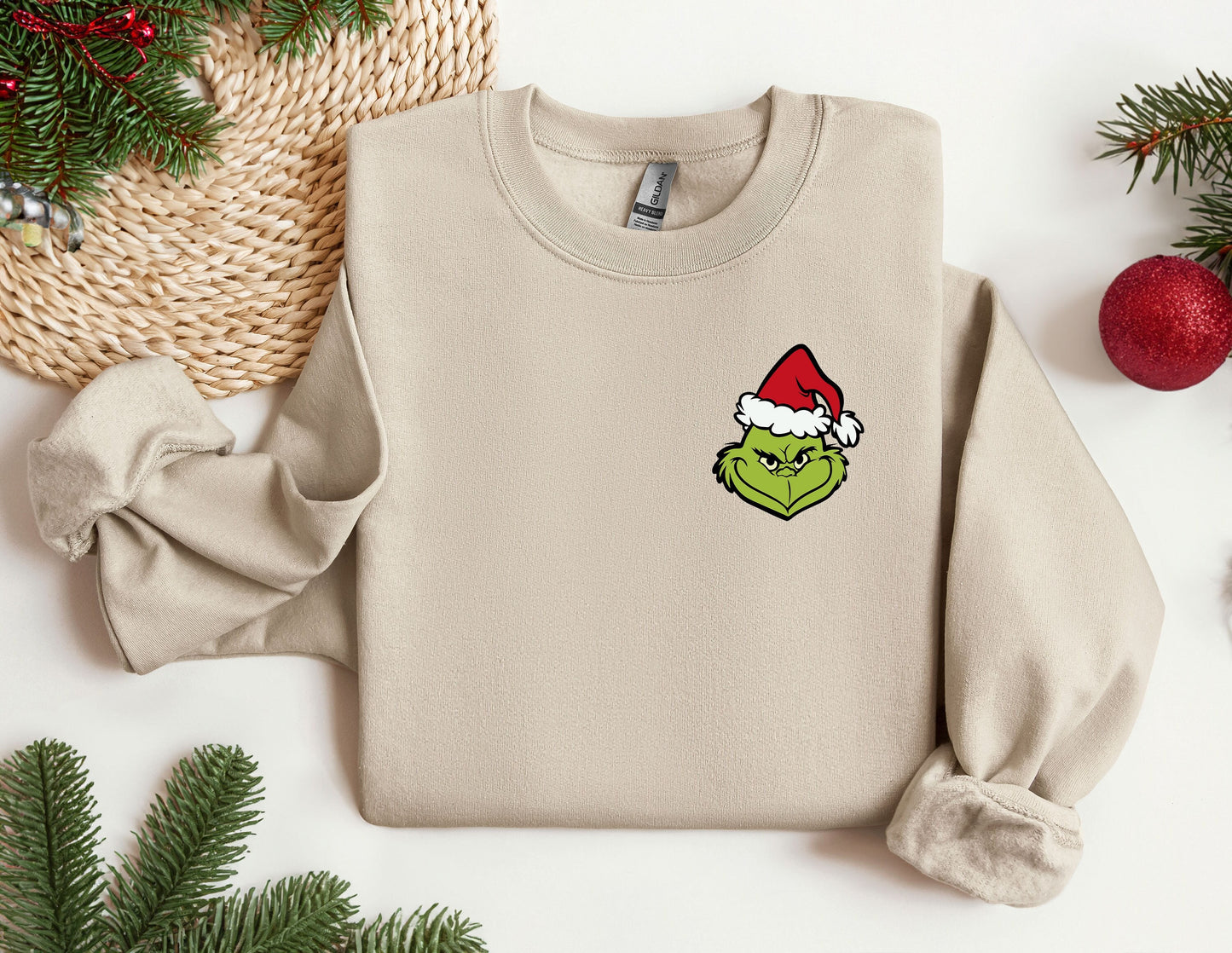 Grinch Face Sweatshirt, Christmas Movies Characters Hoodie, Dr. Seuss Outfit, Christmas Song crewneck, Vintage Movie Sweater, unique gift