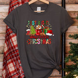 a t - shirt with a christmas message on it