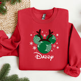 Christmas Mommy and Daddy Sweatshirt, Trendy Sweatshirt, Disneyland Sweatshirt, Oversized Sweatshirt, Christmas Sweatshirt, Christmas Gift
