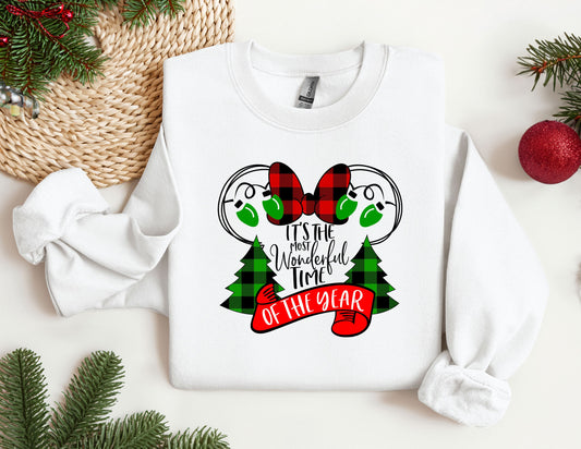 Christmas Disney Sweatshirt, Trendy Sweatshirt, Disneyland Sweatshirt, Oversized Sweatshirt, Christmas Sweatshirt, Christmas Gift