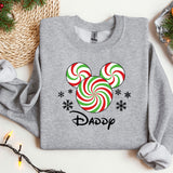 Christmas Mommy and Daddy Sweatshirt, Trendy Sweatshirt, Disneyland Sweatshirt, Oversized Sweatshirt, Christmas Sweatshirt, Christmas Gift