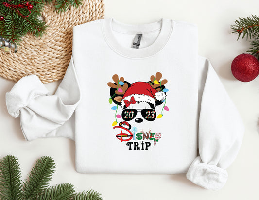 Christmas Disney Trip Sweatshirt, Trendy Sweatshirt, Disneyland Sweatshirt, Oversized Sweatshirt, Christmas Sweatshirt, Christmas Gift