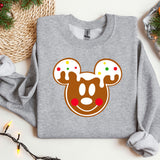 Christmas Disney Gingerbread Sweatshirt, Trendy Sweatshirt, Disneyland Sweatshirt, Oversize Sweatshirt, Christmas Sweatshirt, Christmas Gift