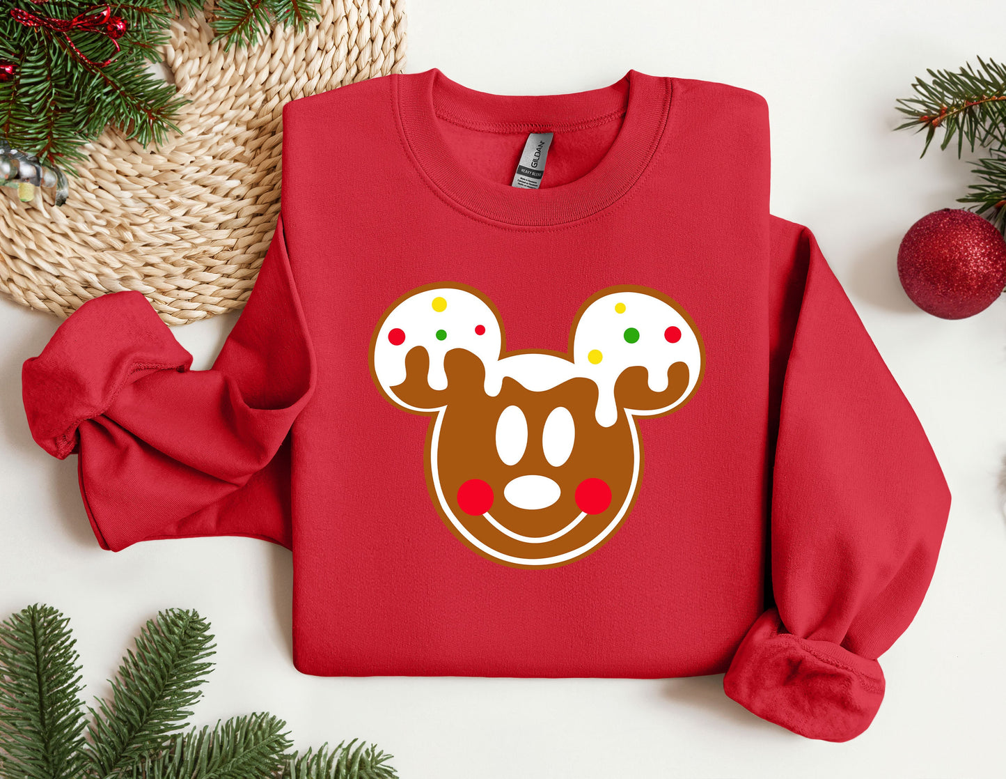 Christmas Disney Gingerbread Sweatshirt, Trendy Sweatshirt, Disneyland Sweatshirt, Oversize Sweatshirt, Christmas Sweatshirt, Christmas Gift