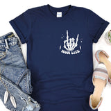 a t - shirt with the words born wild printed on it