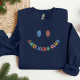 a blue sweatshirt with the words autism on it
