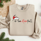 a sweater with a santa hat on it