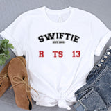a white t - shirt with the words swiffie next to it