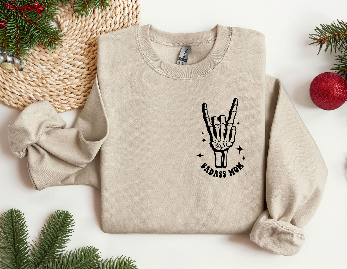 a sweater with a peace sign drawn on it