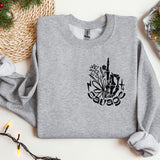 a sweatshirt with a picture of a castle on it