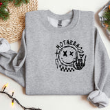a grey sweatshirt with the words mother road on it