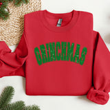 a red sweatshirt with the word grinnas on it