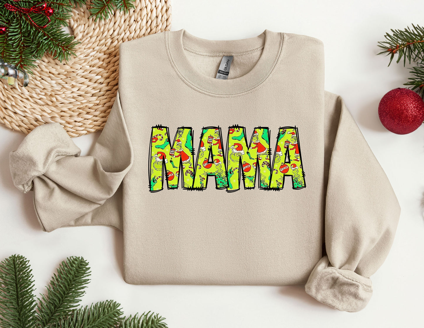 a sweatshirt with the word mama printed on it