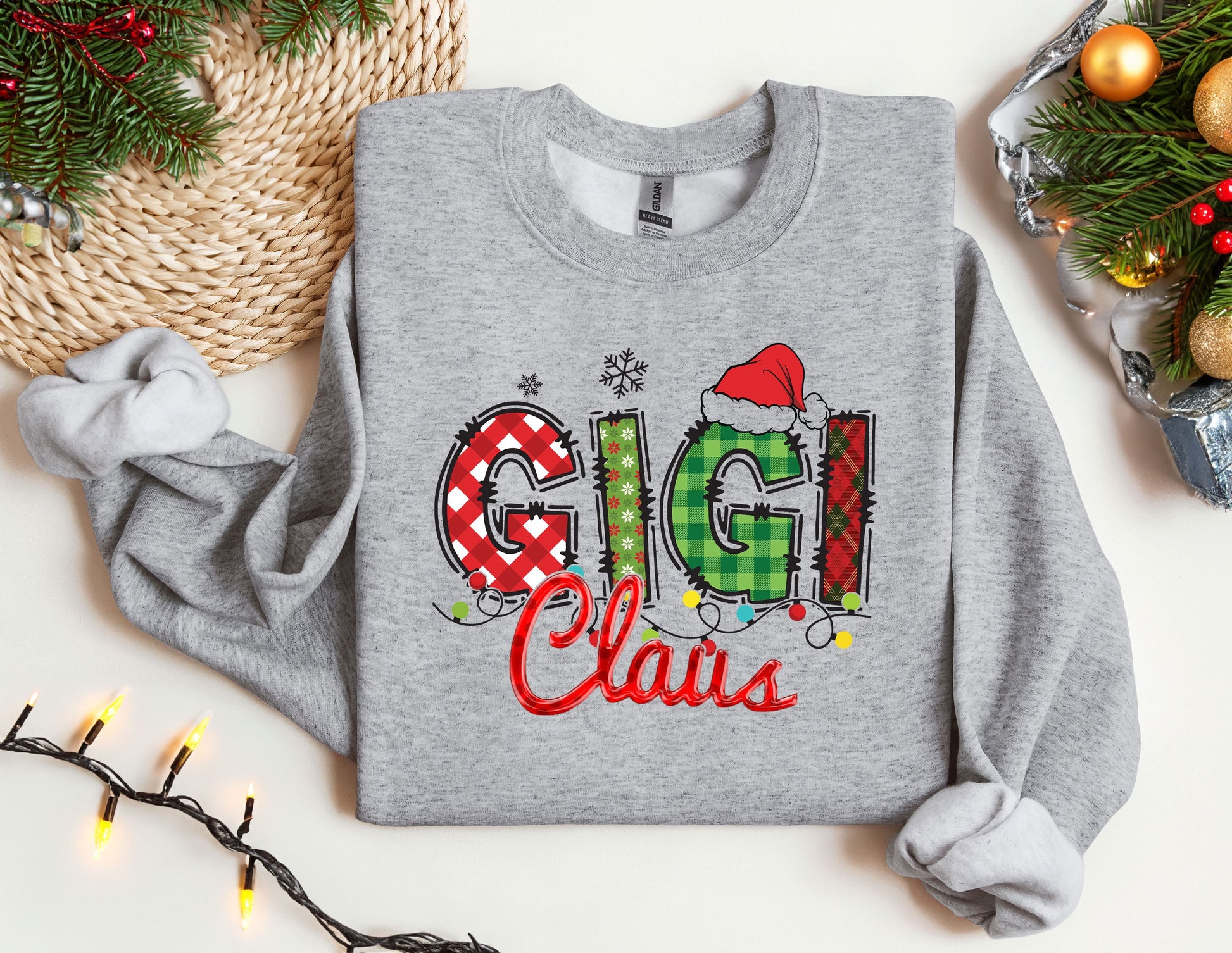 a christmas sweater with the word ugly claus on it