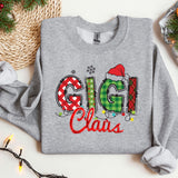 a christmas sweater with the word ugly claus on it