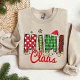 Nana Claus Sweatshirt, Mimi Claus Sweatshirt, Xmas Mimi Sweater, Custom Grandkids Sweatshirt, Christmas Hoodie for Woman