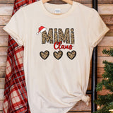 a t - shirt that says mama claus with hearts on it