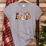 a t - shirt with a group of dogs on it