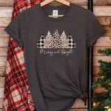 a t - shirt that says merry and bright on it
