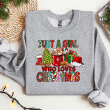 a grey sweatshirt with a christmas message on it