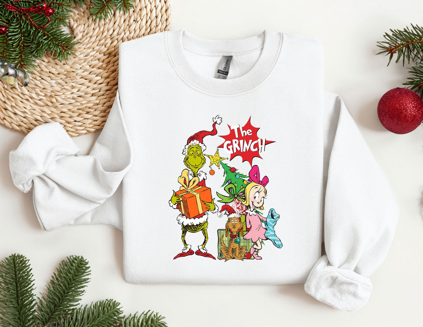 The Grinch Sweatshirt, Christmas Movies Characters Hoodie, Christmas Song crewneck, Vintage Movie Sweater, Unique Xmas Gift for her