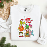 The Grinch Sweatshirt, Christmas Movies Characters Hoodie, Christmas Song crewneck, Vintage Movie Sweater, Unique Xmas Gift for her
