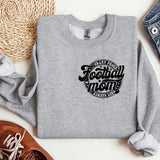 a sweatshirt with the words football mom on it