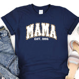 a t - shirt with the word mama printed on it