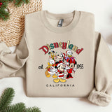 Disneyland Est 1955 California Sweatshirt, Vintage Disneyland Crewneck, Happiest Place On Earth Hoodie, Vintage Disney Sweat, Retro Disney