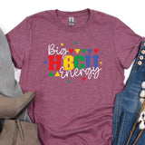 a t - shirt with the words big heart energy on it