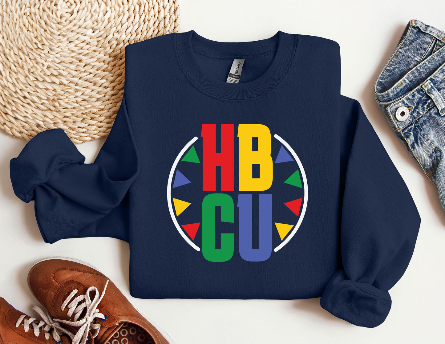 a blue sweatshirt with the words hb cup on it