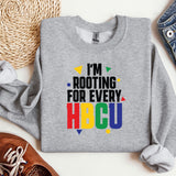 a sweater that says i'm rooting for every hbcu