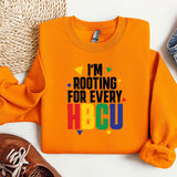 an orange shirt with the words i'm rooting for every hbcu