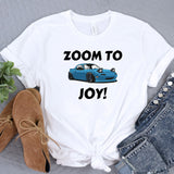 a t - shirt that says zoom to joy
