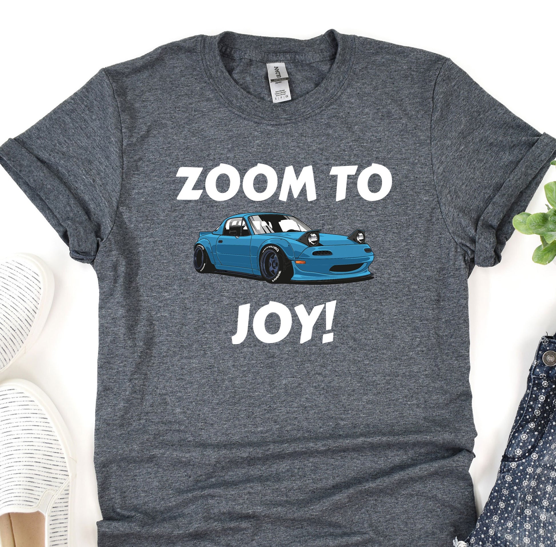 a t - shirt that says zoom to joy