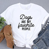 a t - shirt that says dogs are my favorite people