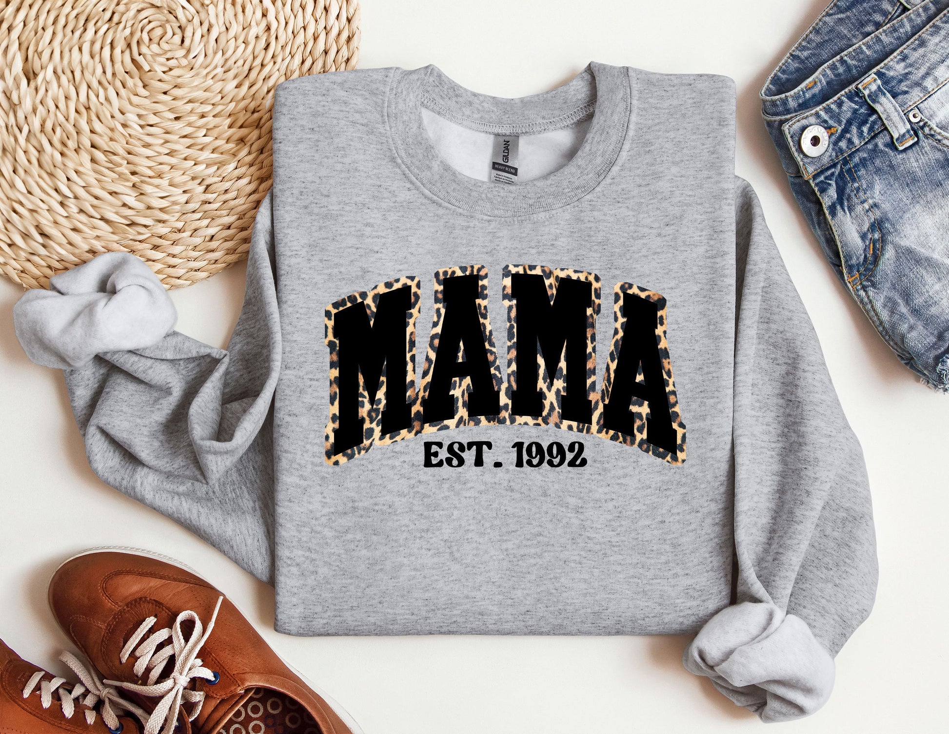 a sweatshirt with the word mama printed on it