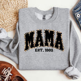 a sweatshirt with the word mama printed on it