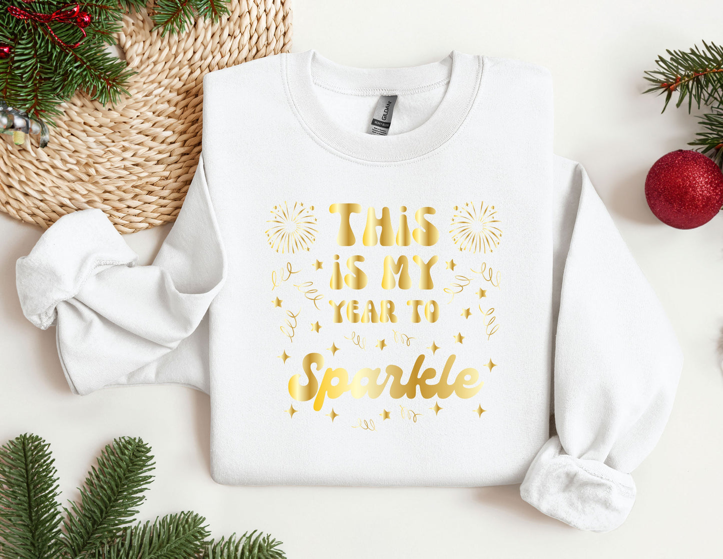 this is my year to sparkle sweatshirt