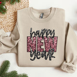 a sweater with the words happy new year on it