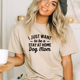 a woman wearing a t - shirt that says i just want to be a stay