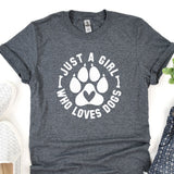 a t - shirt with a dog's paw on it