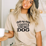 a woman wearing a t - shirt that says, speed my drive i gota