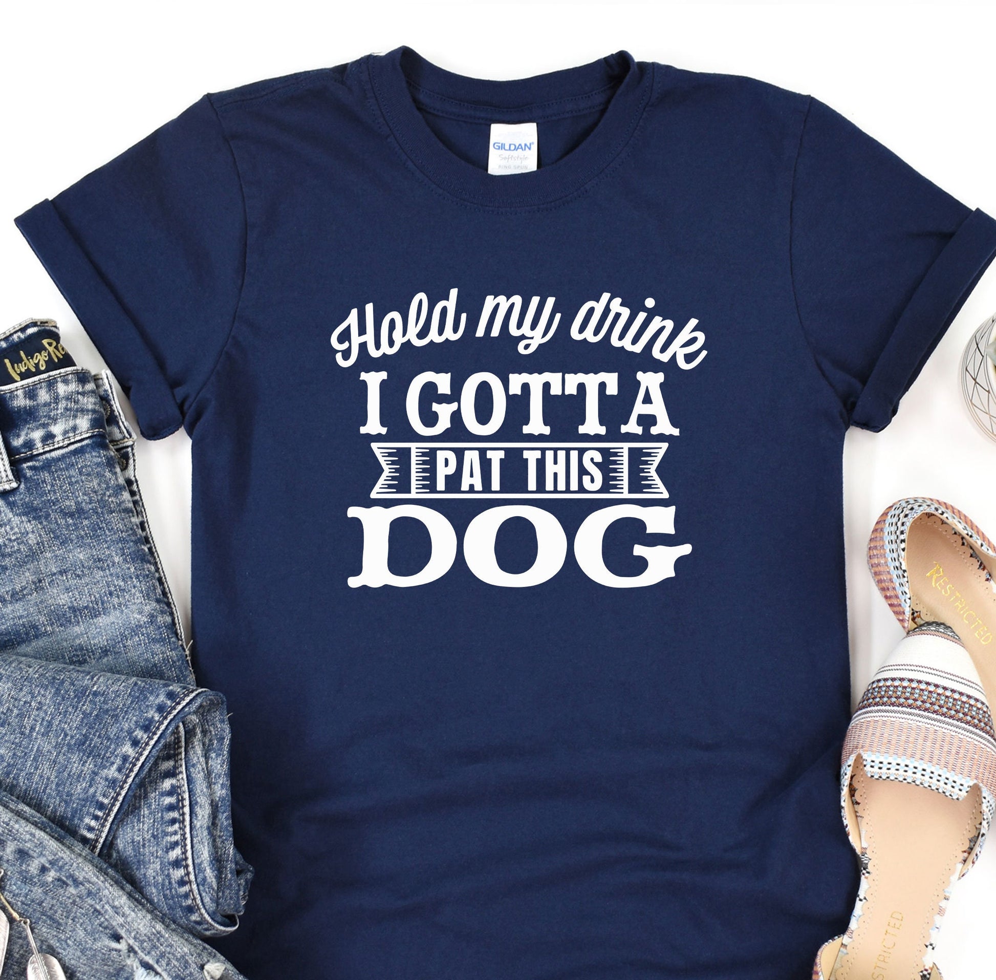 a t - shirt that says i got a pat this dog