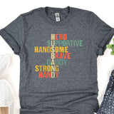 a t - shirt with the words hero on it