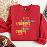 a red sweatshirt with the words hero on it